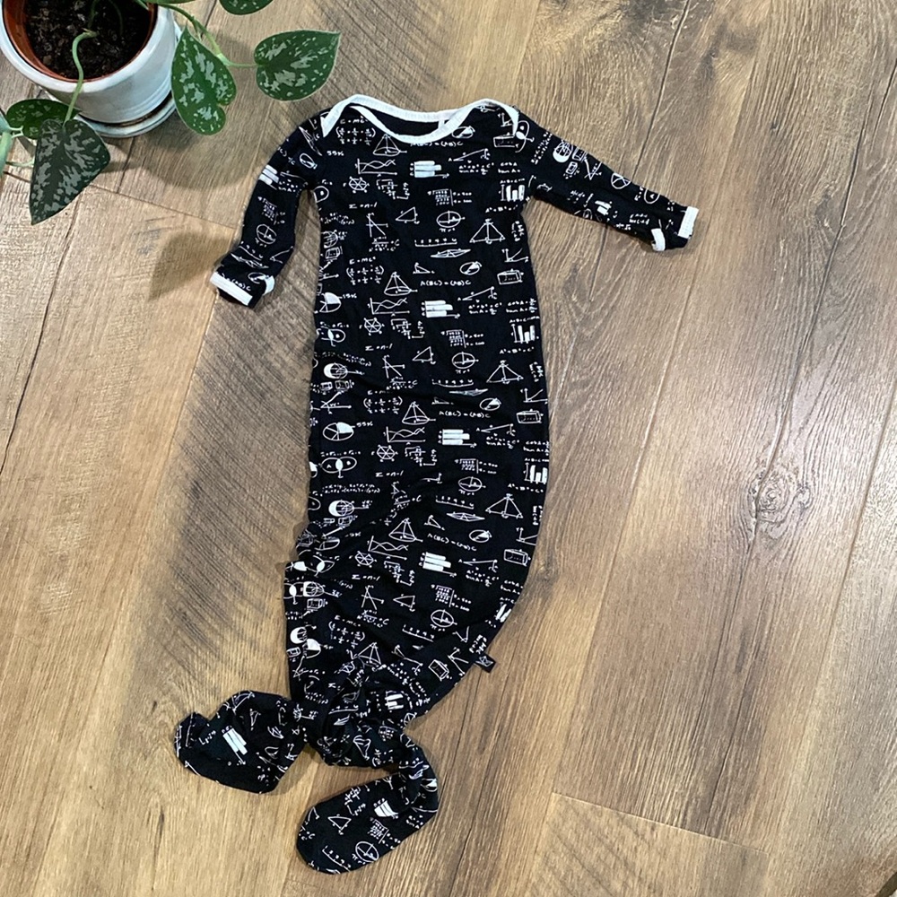 Peregrine || Bamboo Knotted Gown - Chalk Math Little Genius